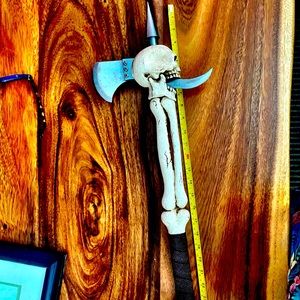 Metal skull axe